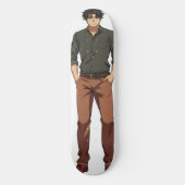 Handsome Anime Man Skateboard (Vorderseite)