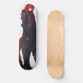Handsome Anime Red Wolf Skateboard (Vorderseite)