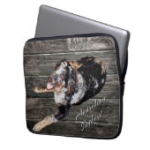 Handsome Australian Shepherd Dog Electronics Bag Laptopschutzhülle (Vorderseite Links)