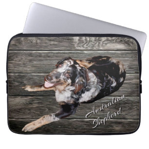 Handsome Australian Shepherd Dog Electronics Bag Laptopschutzhülle
