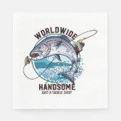 Handsome Bait and Tackle Shop weltweit Serviette (Vorderseite)