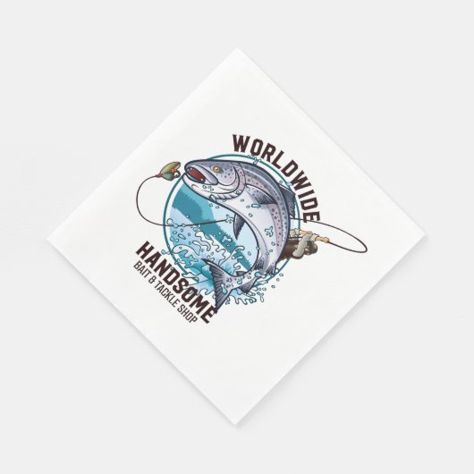 Handsome Bait and Tackle Shop weltweit Serviette (Ecke)