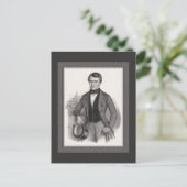 Handsome Biedermeier Gentleman Elegant Vintag Postkarte (Stehend Vorderseite)