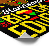 Handsome Black Educated Black History Kids Boys Ju Poster (Ecke)