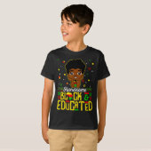 Handsome Black Educated Black History Kids Boys Ju T-Shirt (Vorne ganz)