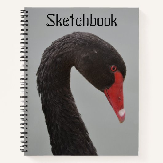 Handsome Black Swan Sketch Notizblock (Vorderseite)
