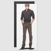Handsome Blond Ikemen Anime Magnetkarte (Vorne/Hinten)