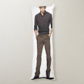 Handsome Blond Ikemen Anime Seitenschläferkissen (Rückseite (Vertikal))