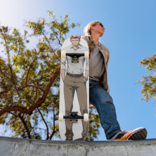 Handsome Blond Man Anime Skateboard