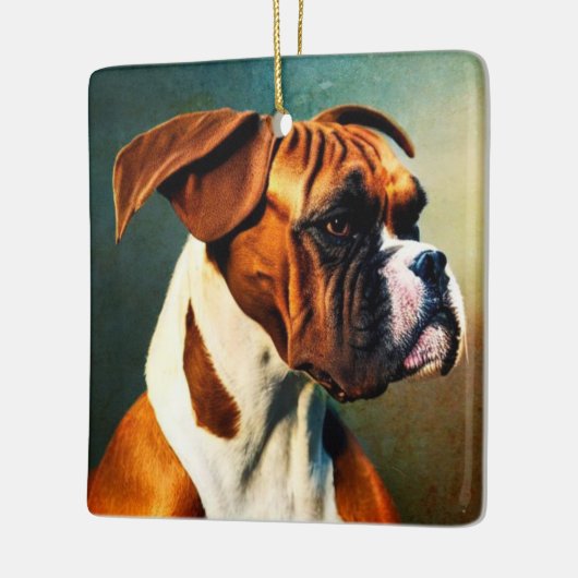 Handsome Boxer Keramikornament (Links)