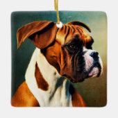 Handsome Boxer Keramikornament (Vorderseite)
