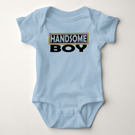 HANDSOME BOY BABY STRAMPLER (Vorderseite)