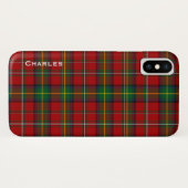 Handsome Boyd Tartan Kariertes iPhone X Case (Rückseite (Horizontal))