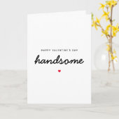 Handsome Boyfriend Husband Fiancé Valentinstag Karte (Gelbe Blume)