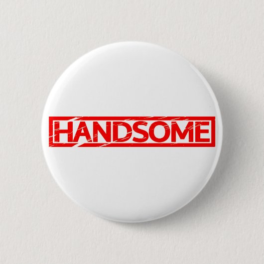 Handsome Briefmarke Button (Vorderseite)