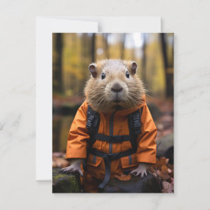 Handsome Capybara Postkarte