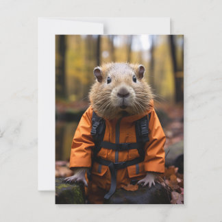 Handsome Capybara Postkarte
