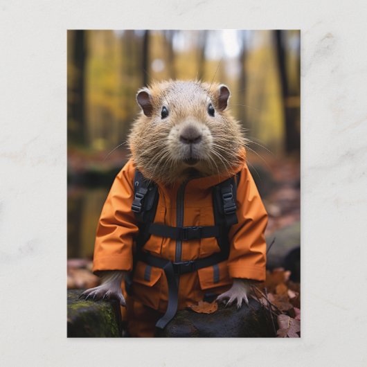 Handsome Capybara Postkarte (Vorderseite)