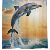 Handsome Dolphin Duschvorhang (Vorderseite)