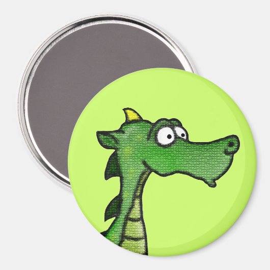 Handsome Dragon Magnet (Vorderseite/Rückseite)