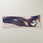 Handsome Elegant Ikemen Anime Seitenschläferkissen (Rückseite)