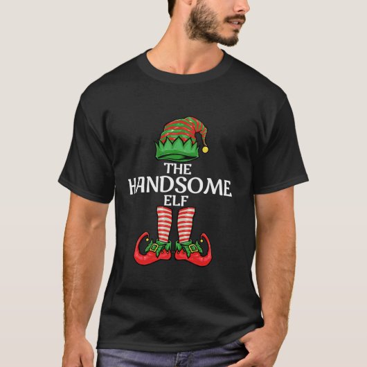 Handsome Elf Christmas Matching Family T-Shirt (Vorderseite)