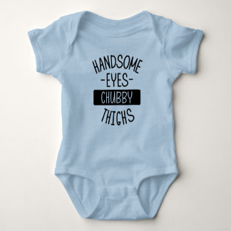 Handsome Eyes Chubby Thighs Baby One-Piece Baby Strampler