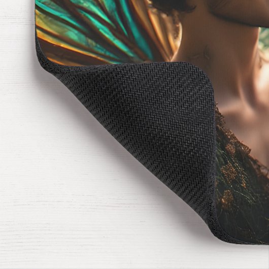 Handsome Fairy Red Dragon Design Mousepad (Ecke)