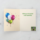 Handsome Goat Birthday Karte (Innenseite)