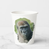 Handsome Gorilla Blackback Pappbecher (Vorderseite)