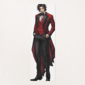 Handsome Gothic Gentleman Anime Yogamatte (Vorderseite)