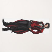 Handsome Gothic Gentleman Anime Yogamatte (Vorderseite (Horizontal))