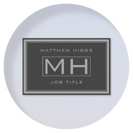 Handsome Gray & Dark Gray Beruflich (Infoback) Visitenkarte