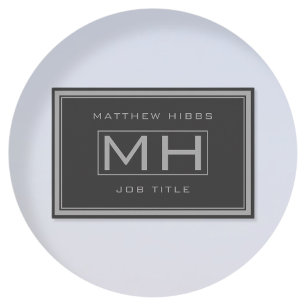 Handsome Gray & Dark Gray Beruflich (Infoback) Visitenkarte