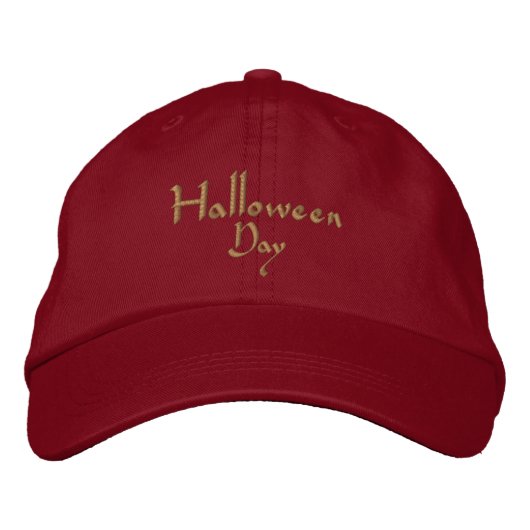 Handsome Halloween day text name night beängstigen Bestickte Baseballkappe (Vorderseite)