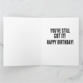 HANDSOME HUNK KOMPLIMENTARER GEBURTSTAG FÜR SIE KARTE (Innenseite)