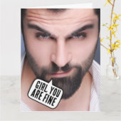 HANDSOME HUNK KOMPLIMENTARER GEBURTSTAG FÜR SIE KARTE (Gelbe Blume)