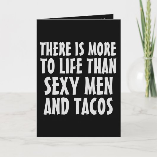 HANDSOME HUNK TACO BIRTHDAY FUNNY CARD FOR FRIEND KARTE (Vorderseite)