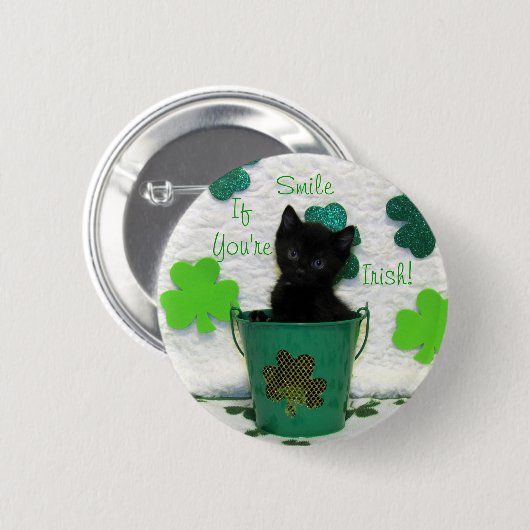 Handsome Jack's St. Patrick's Day Button (Vorne & Hinten)