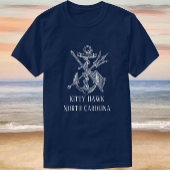 Handsome Kitty Hawk North Carolina Anchor T-Shirt