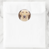 Handsome Labrador Runder Aufkleber (Tasche)