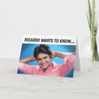 HANDSOME LATIN HUNK GEBURTSTAGSKARTEN FÜR SIE