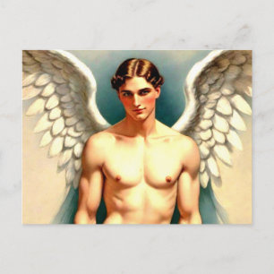 Handsome Male Angel Postkarte