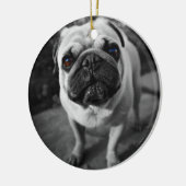 Handsome Mops Keramikornament (Links)