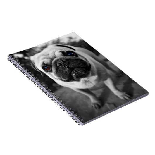 Handsome Mops Notizblock (Rechte Seite)