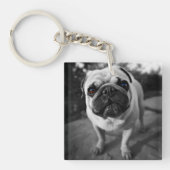 Handsome Mops Schlüsselanhänger (Vorderseite)