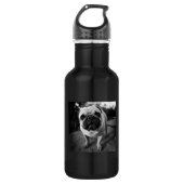 Handsome Mops Trinkflasche (Vorderseite)
