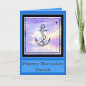 Handsome Nautic Birthday Card Karte (Vorderseite)