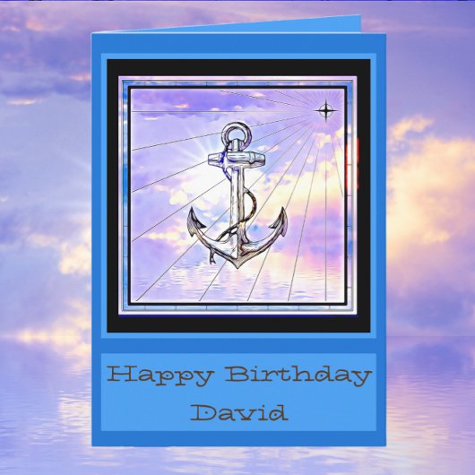 Handsome Nautic Birthday Card Karte