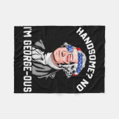 Handsome No George Washington 1776 Funny 4th of Ju Fleecedecke (Vorderseite (Horizontal))